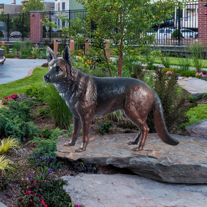 German Shepherd Dog Memorial Sculpture
