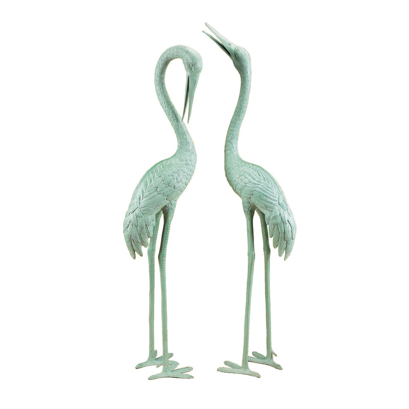 Verde Crane Fountain Set-68"H