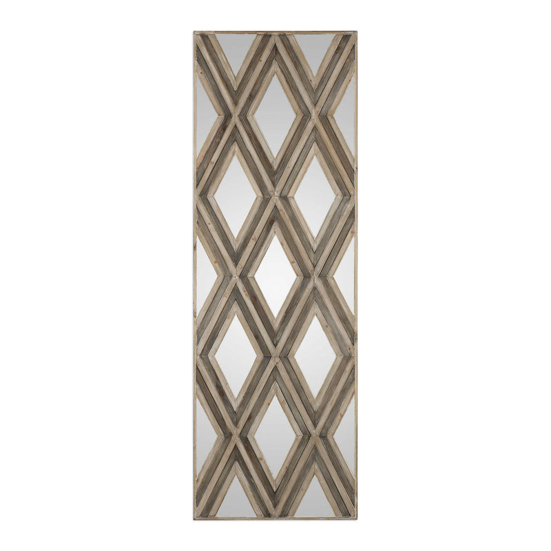 Classic Geometric Wood & Mirror Wall Art