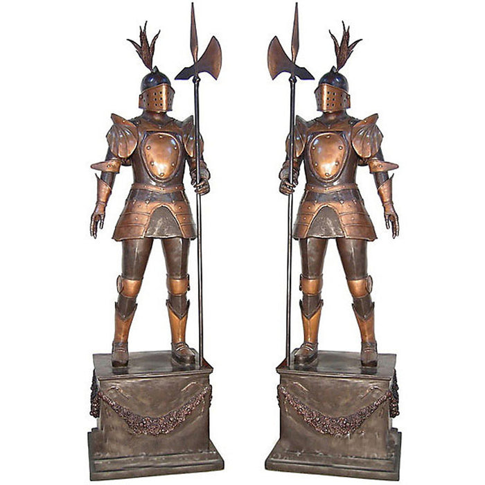 Giant Guardian Knights Bronze Sculpture Set
