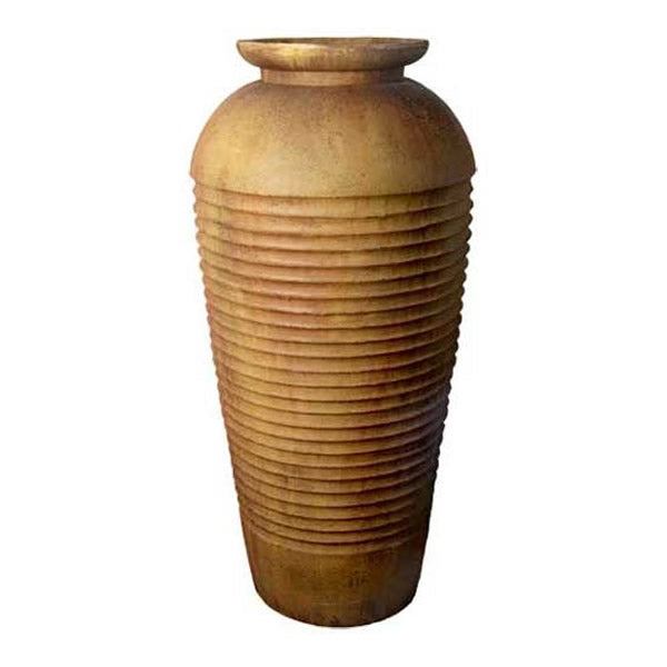 Giant Ribbed Urn Set of 2