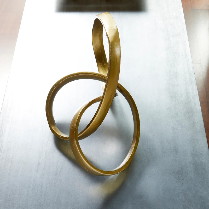 Gilded Gold Knot Sculpture