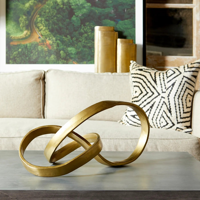 Gilded Gold Knot Sculpture