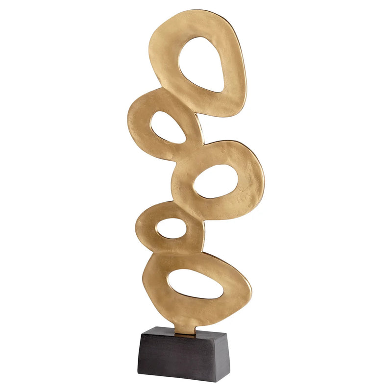 Golden Orbs Tabletop Sculpture