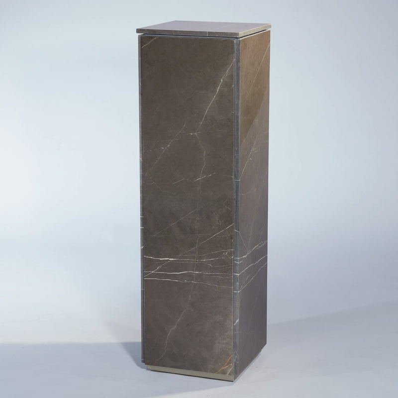 Graffito Marble Pedestal
