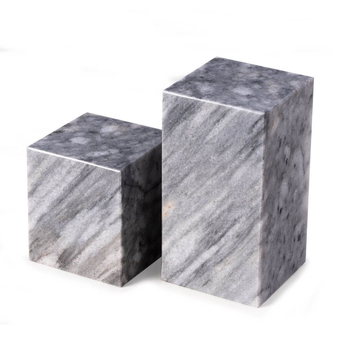 Marble Cube Design Bookends Set — AllSculptures