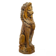 Guardian Lion Garden Statue - Angled View