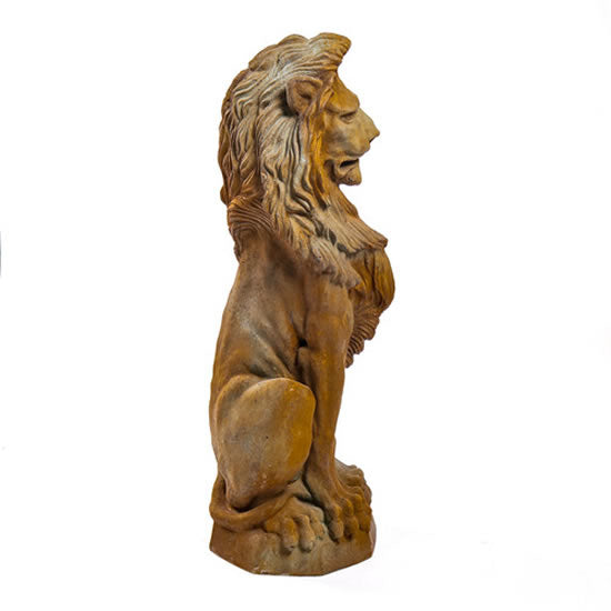 Guardian Lion Garden Statue- Side View
