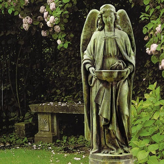 Holy Water Font Angel Statue
