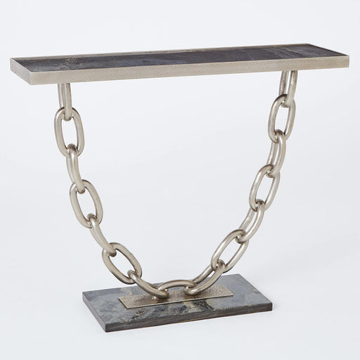 Industrial Chain Link Console Table