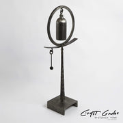 Industrial Taper Spring Sound Sculpture Side View