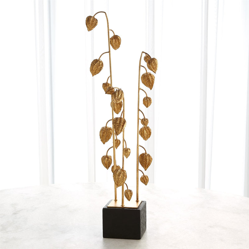Japanese Lanterns Sculpture Gold