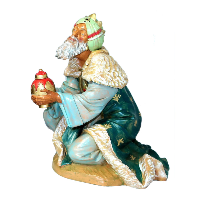 Kneeling King Gaspar Nativity Statue- 12 Inch Scale