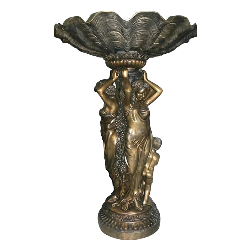 Ladies with Child Bronze Fountain