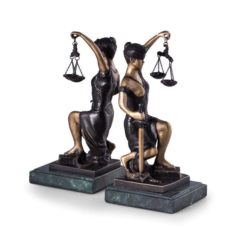 Lady Justice Bookends