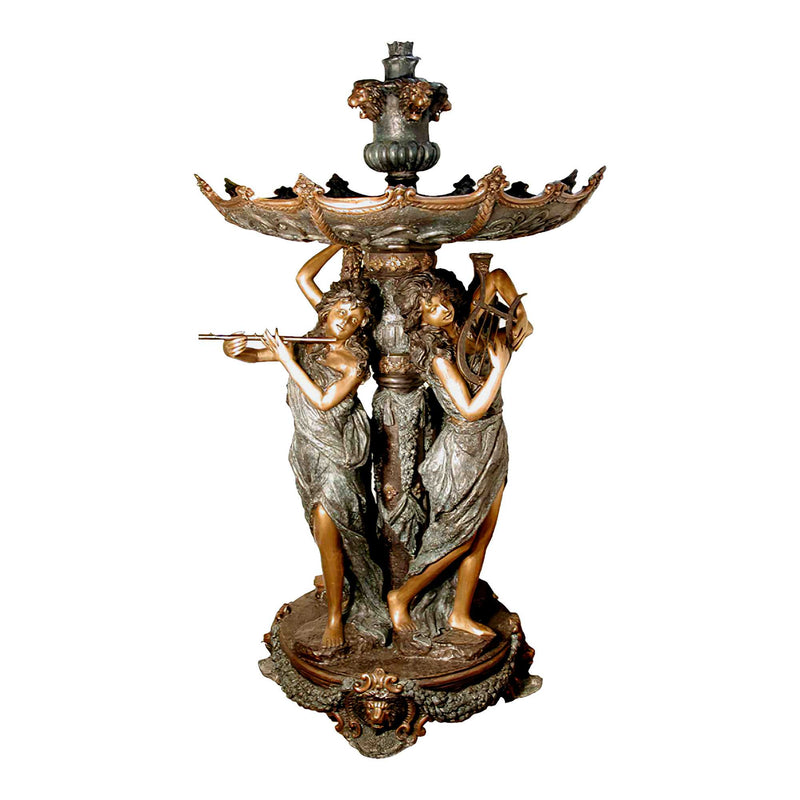 Lady Musicians Bronze Fountain