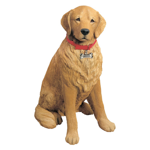 Life Size Golden Retriever Dog Statue
