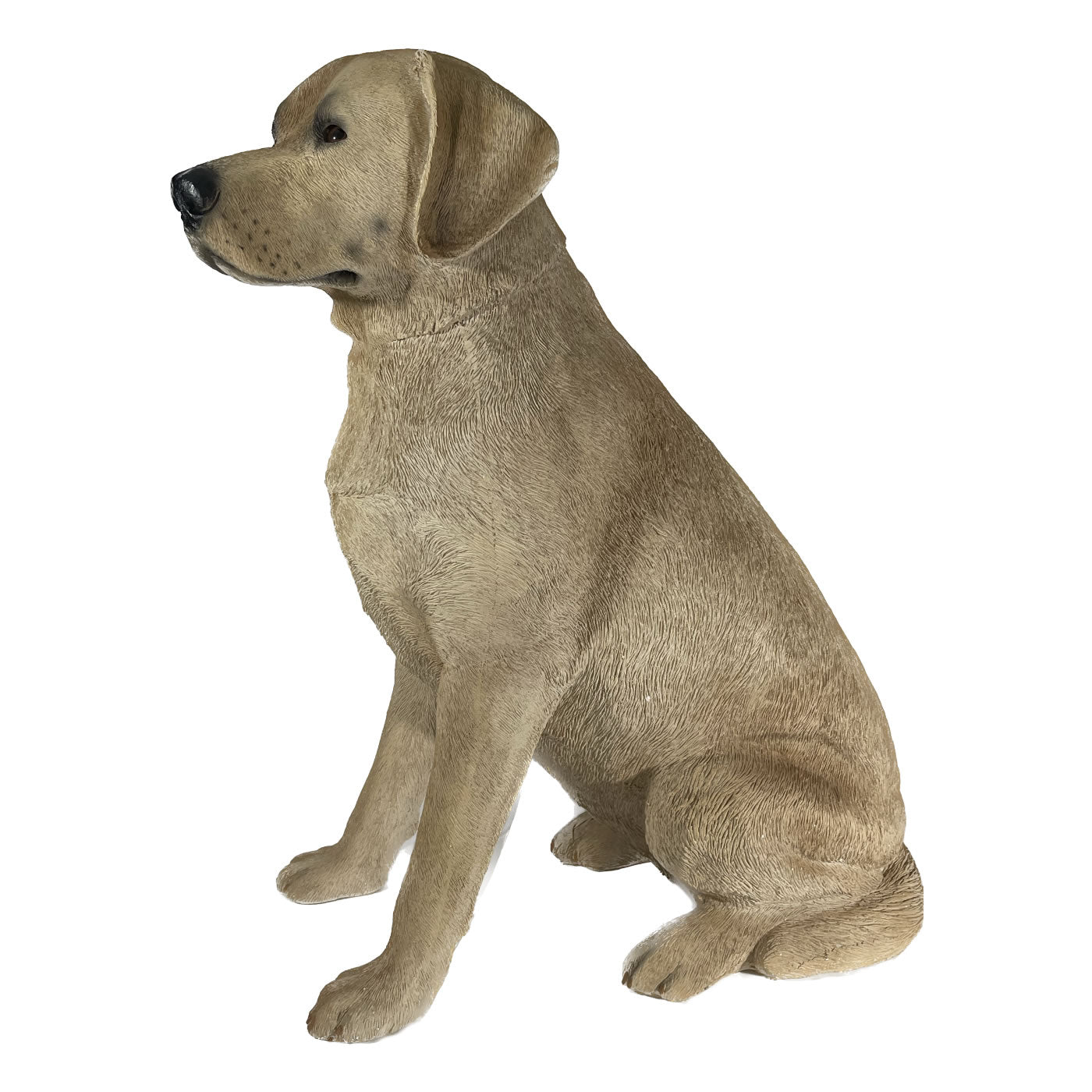 Life Size Yellow Labrador Retriever Dog Statue by Sandicast