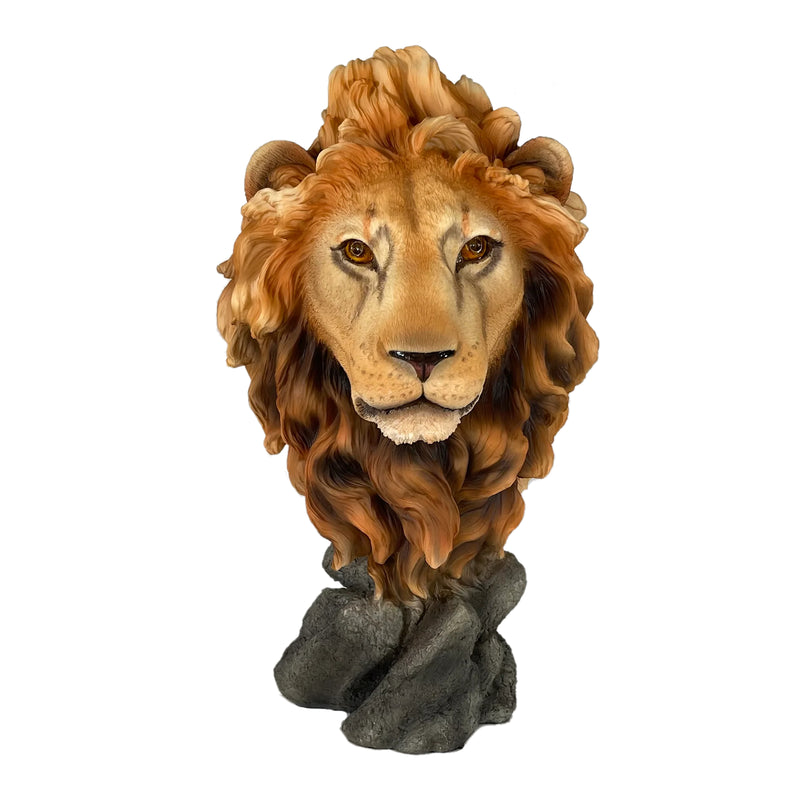 Lion Head Bust
