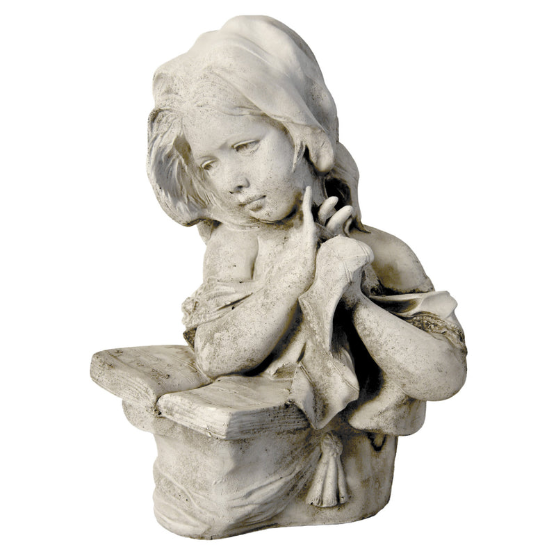 Little Reader Girl Garden Statue