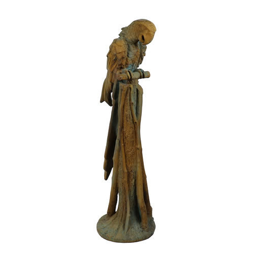 Macaw Parrot on Perch Statue
