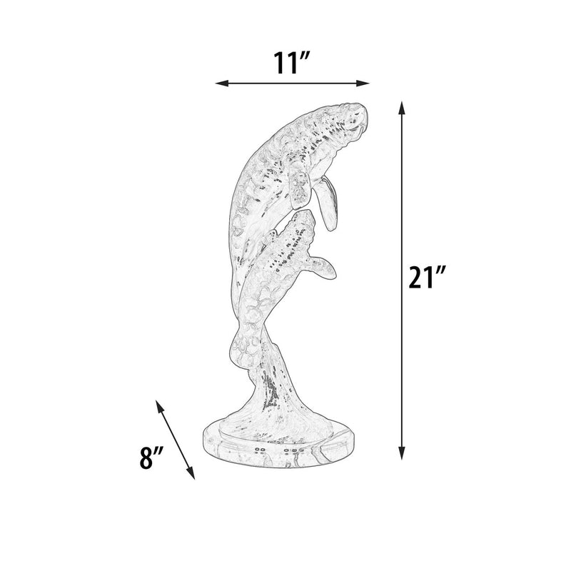 Manatee with Calf Tabletop Sculpture