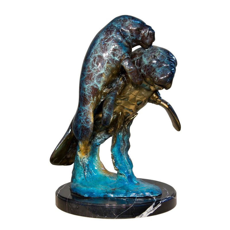 Manatee Bronze Tabletop Sculpture