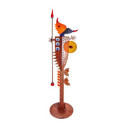 Massai Man Art Glass Sculpture