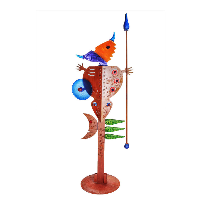 Massai Woman Art Glass Sculpture