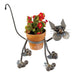 Metal Cat Flower Pot Holder by Yardbirds