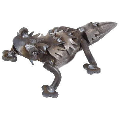 Metal Horny Toad Sculpture by Yardbirds