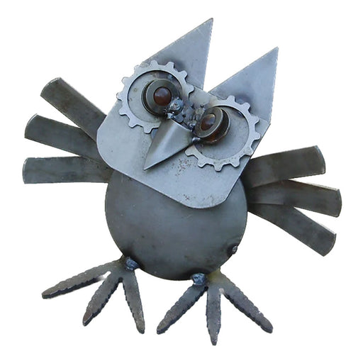 Metal Owl Sculpture by Yardbirds