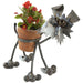 Metal Terrier Flower Pot Holder by Yardbirds