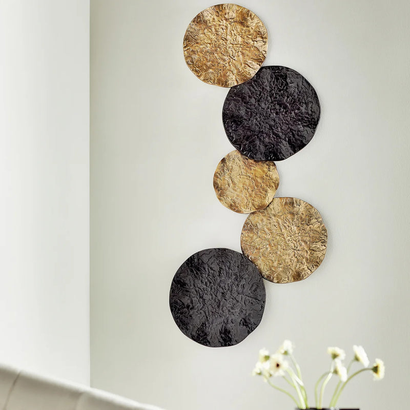Metallic Orbs Metal Wall Art