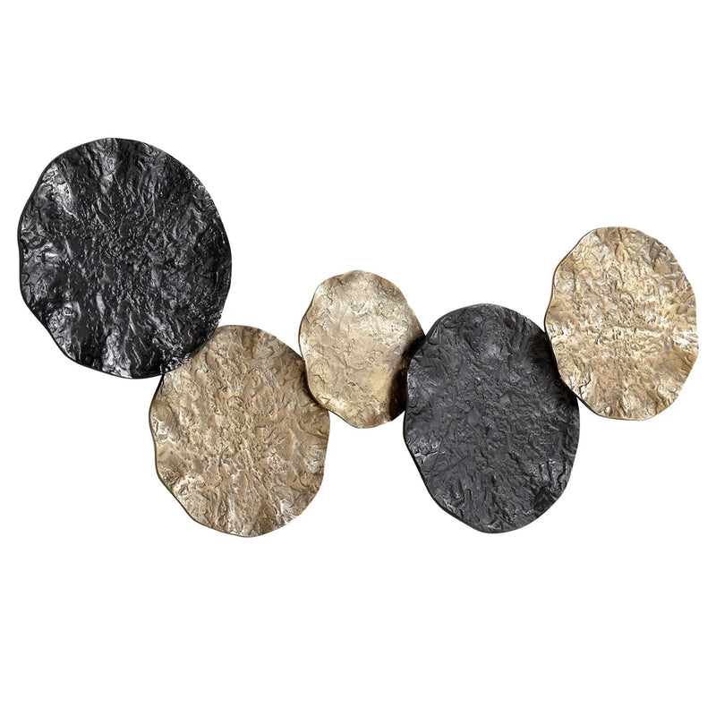 Metallic Orbs Metal Wall Art