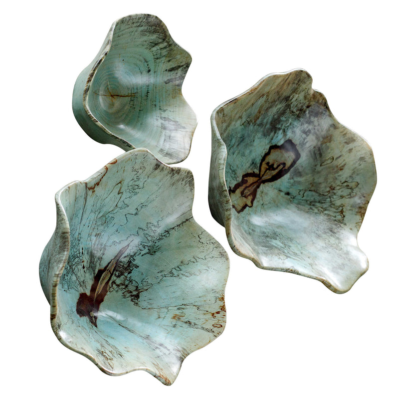Modern Abstract Wood Wall Art Set of 3