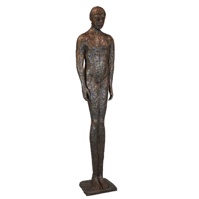 Modernistic Man Bronze Floor Sculpture