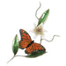 Monarch Butterfly on Tiger Lily Metal Wall Art