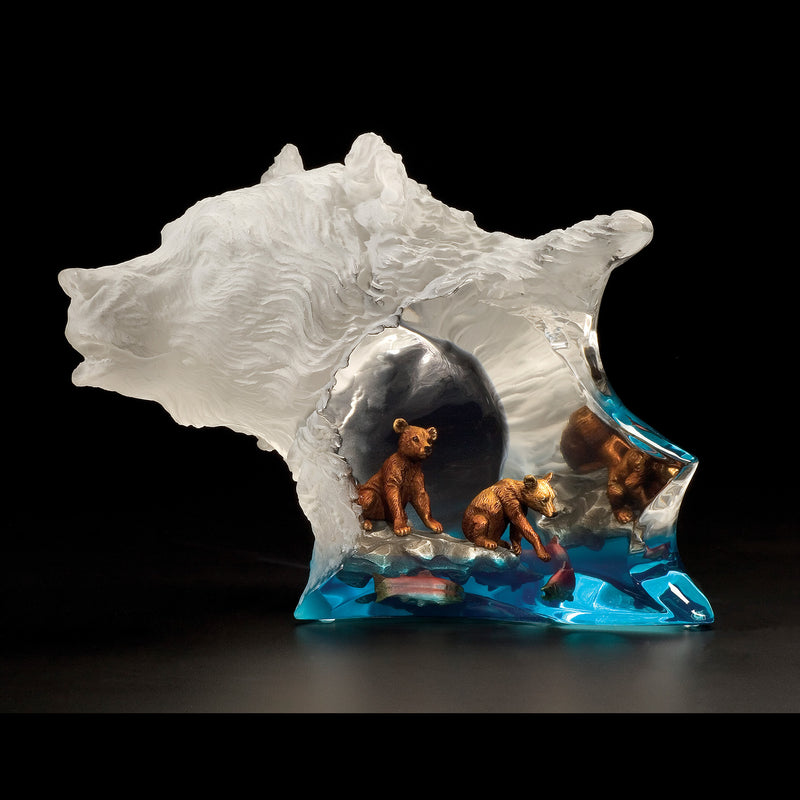 Mother's Pride Bear Sculpture by Kitty Cantrell