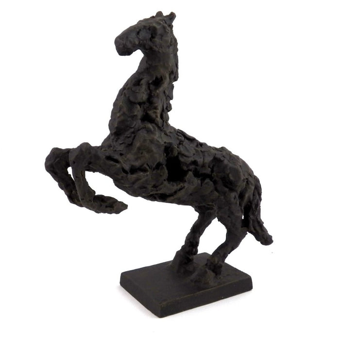 Mustang Horse Sculpture- Glazed Metal