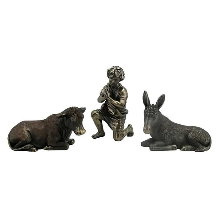 Nativity Figurines- Donkey, Cow, Shepherd