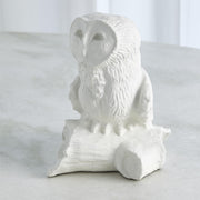 Owl On Branch Sculpture 2