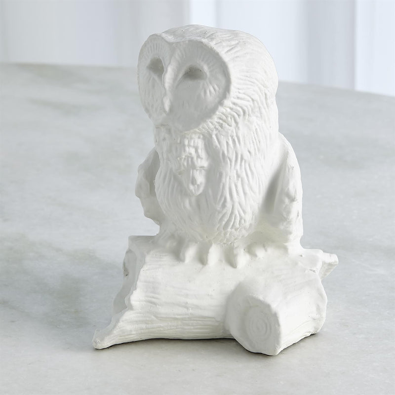 Owl On Branch Sculpture 2