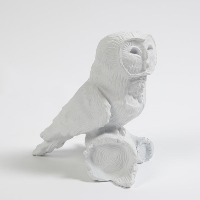 Owl On Branch Sculpture 3