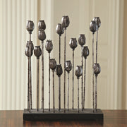 Poppy Pod Sculpture Multi Iron