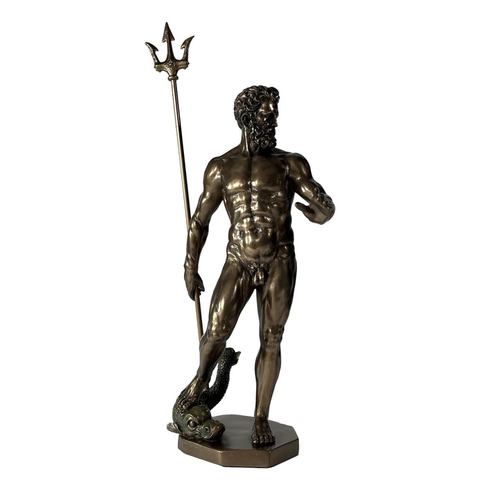Poseidon God of the Sea with Trident Statue