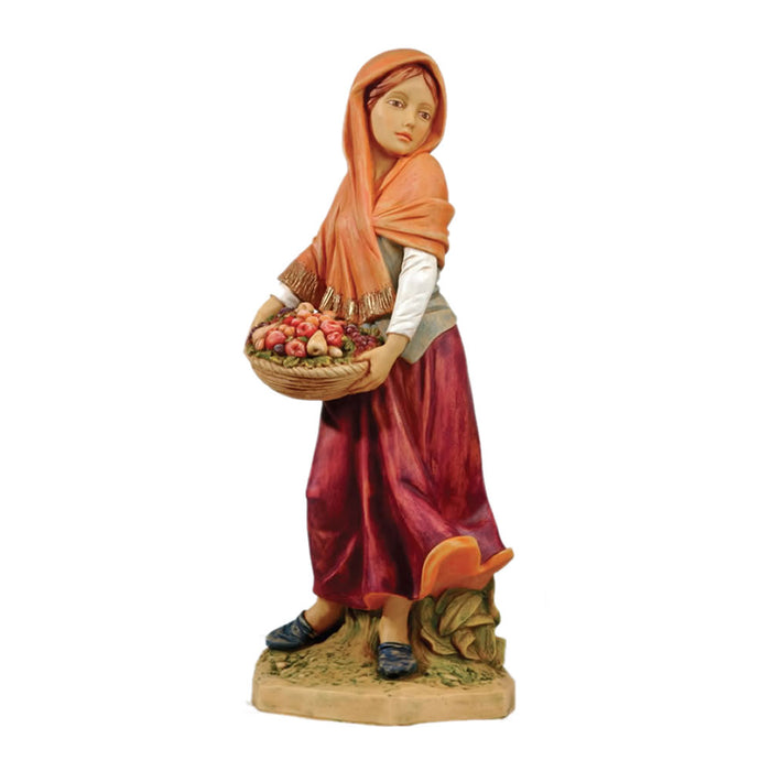 Rachel Carrying Fruit Basket Nativity Statue- 27 Inch Scale