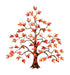 Red Leaf Maple Tree Metal Wall Art
