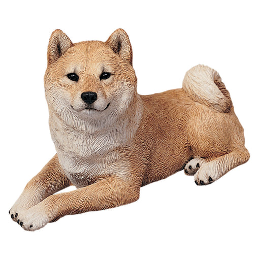 Red Shiba Inu Dog Statue