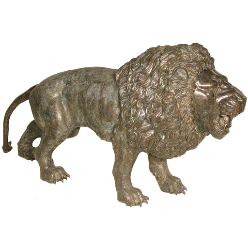 Right Facing Lion Bronze Sculpture